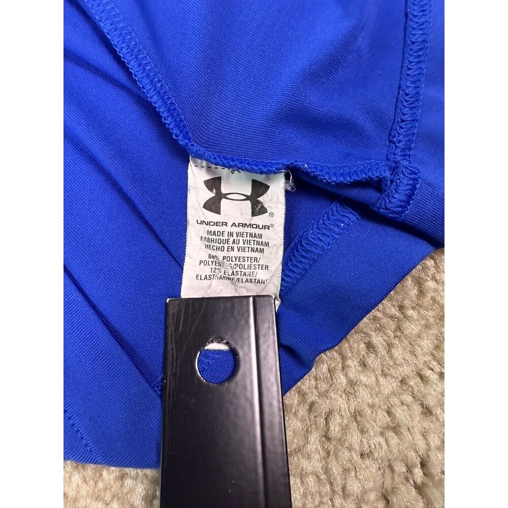 Under Armour Heat Gear Men's Size Medium Loose Blue Short Sleeve Polo Shirt C702 - Picture 6 of 10